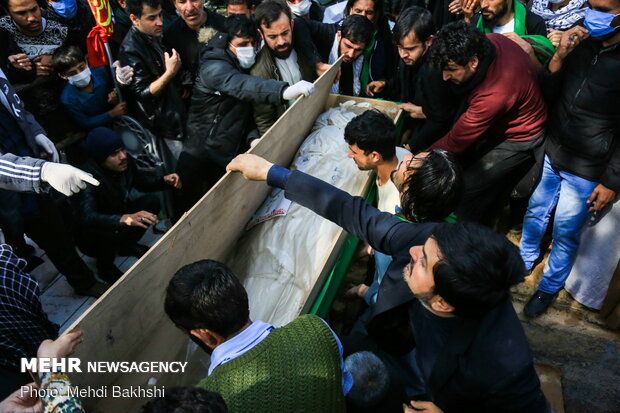 Funeral processions of 11 defenders of Holy Shrine