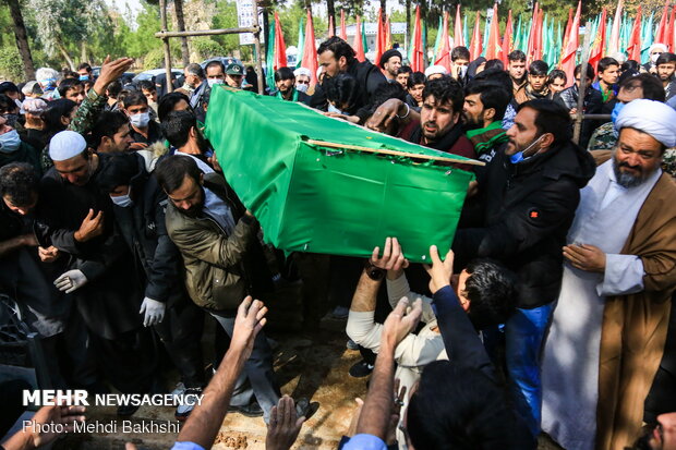 Funeral processions of 11 defenders of Holy Shrine