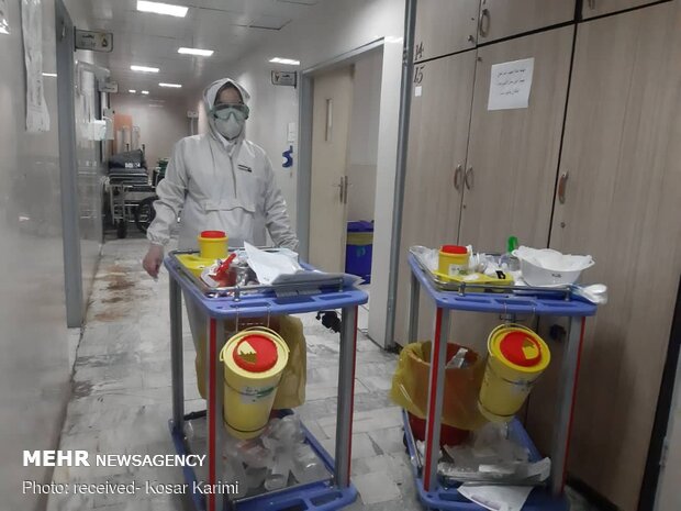 Special ward of ‘coronavirus patients’ in Razi Hospital of Ahvaz