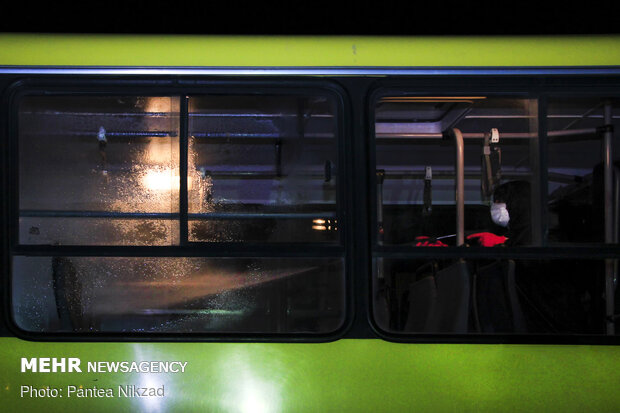 ضد عفونی کردن خطوط حمل و نقل شهرکرد