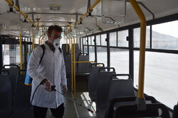 Hygienic measures in Shahreza amid coronavirus anxiety