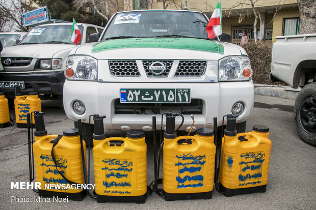 رزمایش بسیجیان تبریز برای مهار کرونا