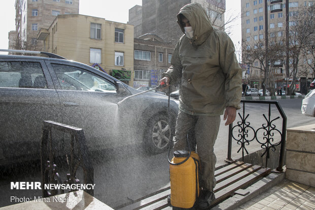 رزمایش بسیجیان تبریز برای مهار کرونا