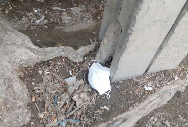 ماسك،كرونا،بهداشت،سمنان،زباله،دانشگاه،دهان،آلوده،رعايت،بيمار ...