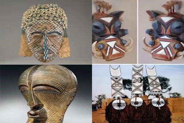 ماسک‌های آیینی و کارکردهای آن در فرهنگ آفریقایی
