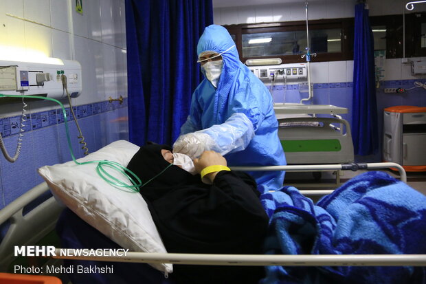 قم میں امام رضا (ع) اسپتال میں کورونا وائرس کے مریضوں کا خصوصی وارڈ