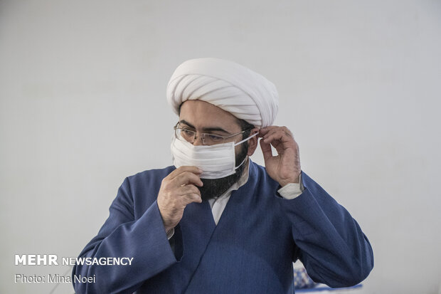 کارگاه تولید ماسک در مسجد