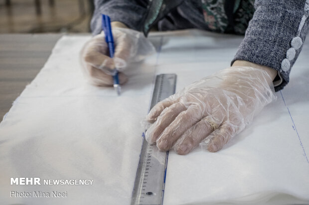 کارگاه تولید ماسک در مسجد