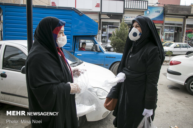 کارگاه تولید ماسک در مسجد