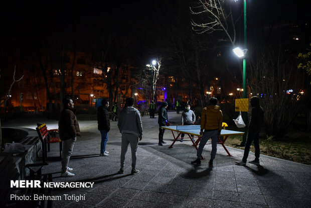 Mobilization of people for disinfecting public places in Tehran 