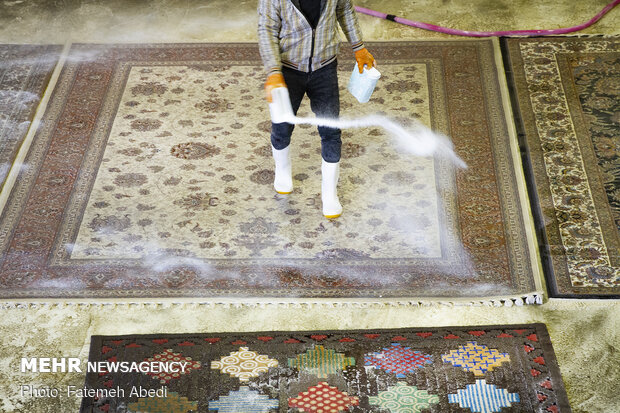 Carpet cleaning workshops on eve of Nowruz
