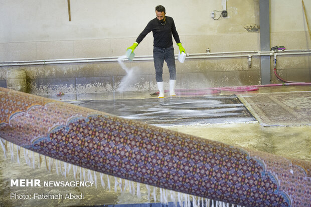 Carpet cleaning workshops on eve of Nowruz
