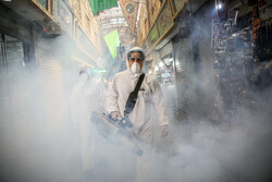 Tahran sokakları böyle dezenfekte ediliyor