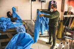Workshop for producing overalls, special of nurses and doctors, in Bojnourd