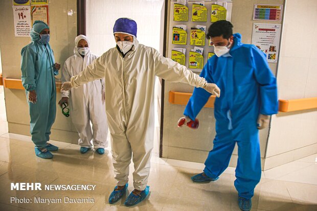 Workshop for producing overalls, special of nurses and doctors, in Bojnourd