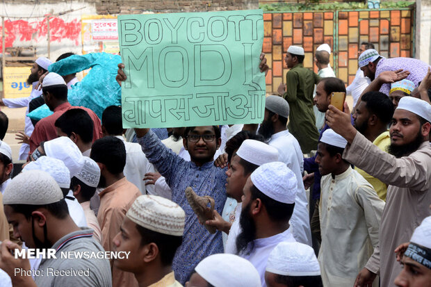 تظاهرات گسترده در بنگلادش علیه کشتار مسلمانان هند
