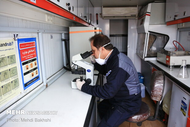 Army's mobile hospital in Qom