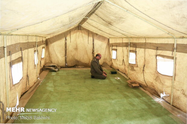 Army's mobile hospital in Qom