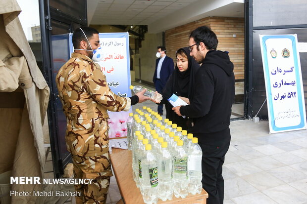 Army's mobile hospital in Qom