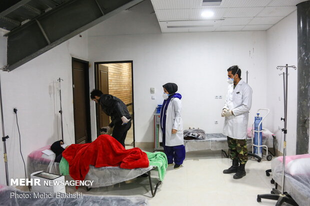 Army's mobile hospital in Qom