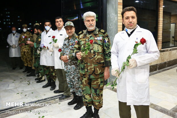 Army's mobile hospital in Qom