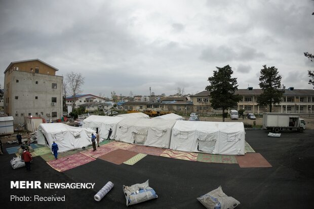 IRGC Navy establishes portable hospital in Gilan