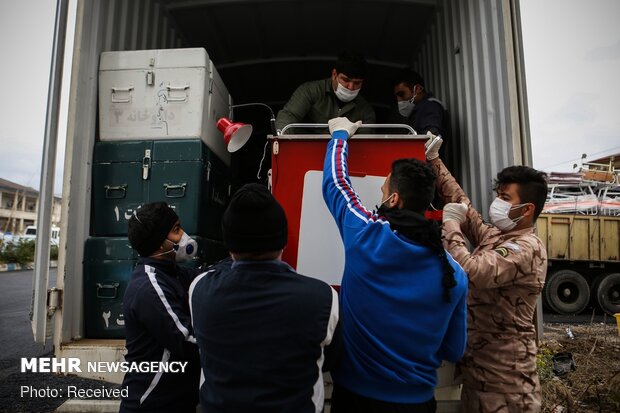 IRGC Navy establishes portable hospital in Gilan