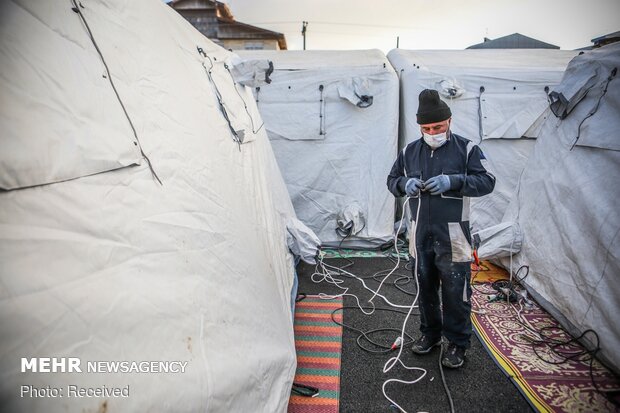 IRGC Navy establishes portable hospital in Gilan