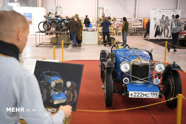 نمایشگاه ماشین های قدیمی در مسکو
