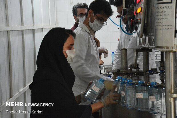 Production of medical alcohol in Ahvaz