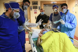 قم میں شہید بہشتی اسپتال میں کورونا وائرس کے مریضوں کا خصوصی وارڈ
