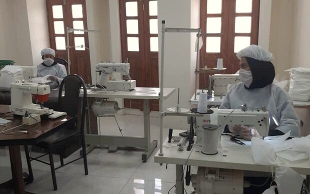 یک کارگاه تولید ماسک بهداشتی در دزفول آغاز به کار کرد