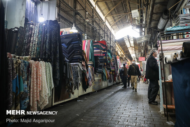 شیوع کرونا موجب خلوتی بازار تهران شد