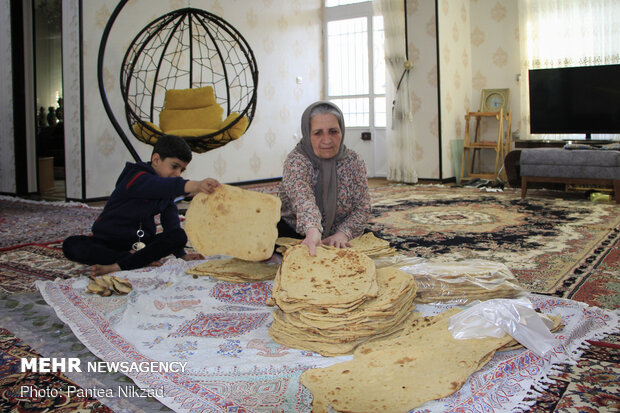 پخت نان در خانه