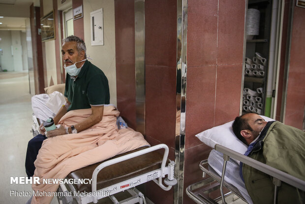 Special ‘coronavirus’ ward in Baghiyyatollah al-Azam Hospital in Tehran
