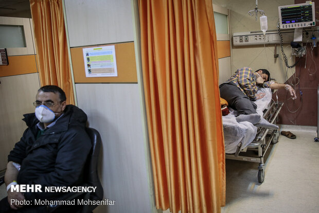 Special ‘coronavirus’ ward in Baghiyyatollah al-Azam Hospital in Tehran
