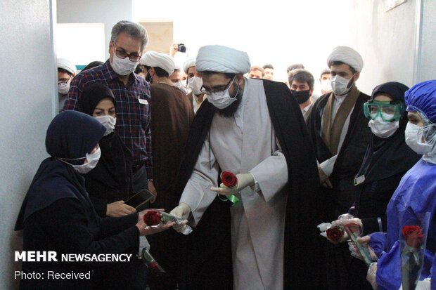 تقدیر امام جمعه همدان از زحمات کادر پزشکی بخش کرونای بیمارستان سینا