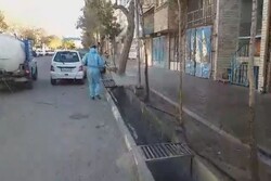 İran'da koronavirüse karşı dezenfekte çalışmaları sürüyor