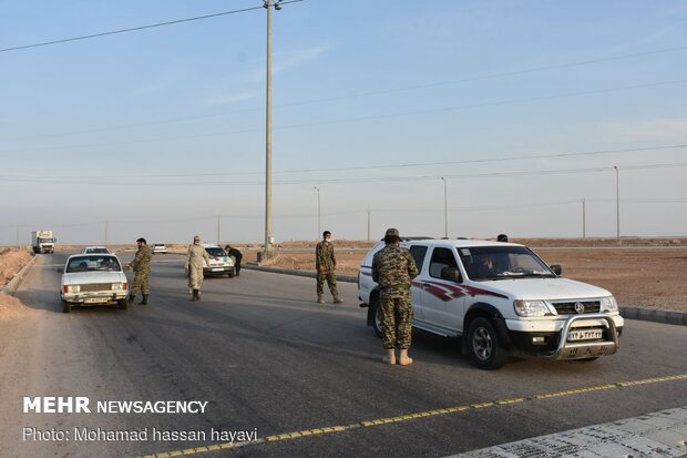 کنترل ورودی های آبادان توسط سپاه و نیروی انتظامی