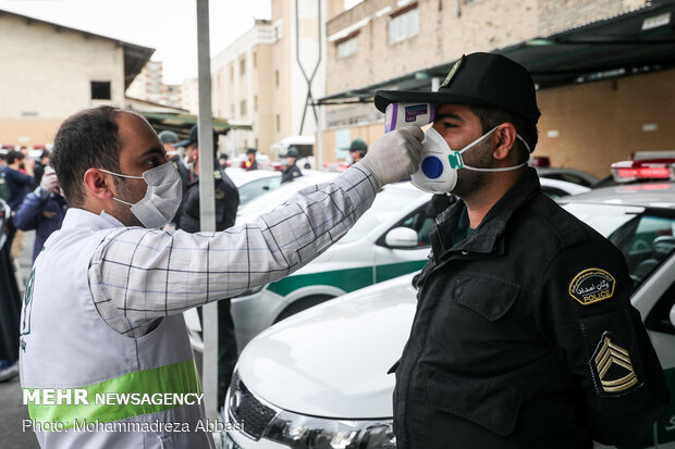 ضد عفونی کردن مقر های انتظامی تهران بزرگ