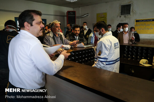 ضد عفونی کردن مقر های انتظامی تهران بزرگ