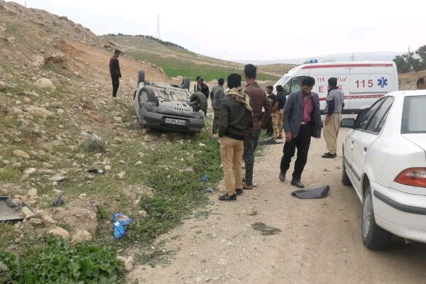 واژگونی خودروی ۴۰۵ در محور دهدشت به چرام یک مصدوم برجای گذاشت - خبرگزاری  مهر | اخبار ایران و جهان | Mehr News Agency