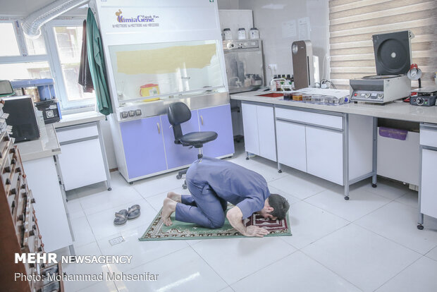 بخش ویژه کرونا در بیمارستان هاجر