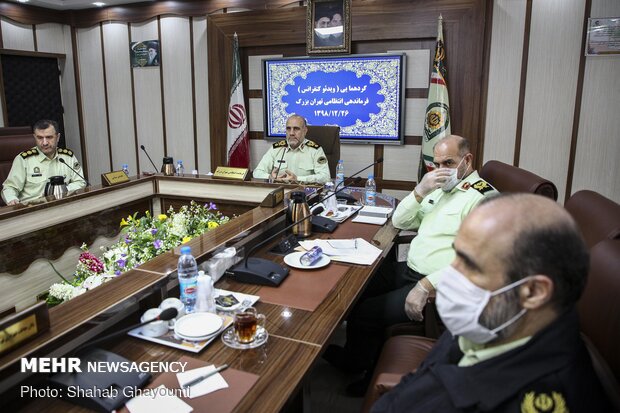 Tehran Police Headquarters holds meeting