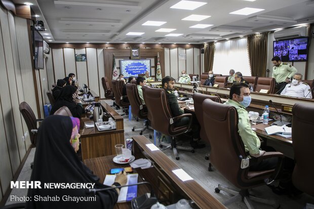 Tehran Police Headquarters holds meeting