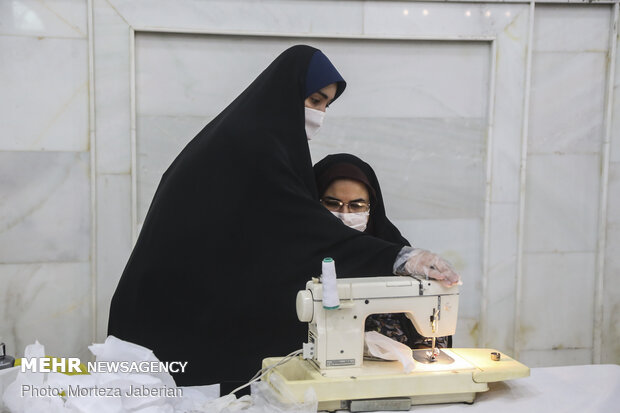 Workshop for producing face mask in Ahvaz
