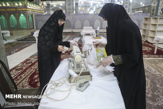 Workshop for producing face mask in Ahvaz
