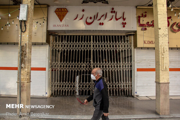 تعطیلی بازارها و اصناف غیر ضروری شیراز