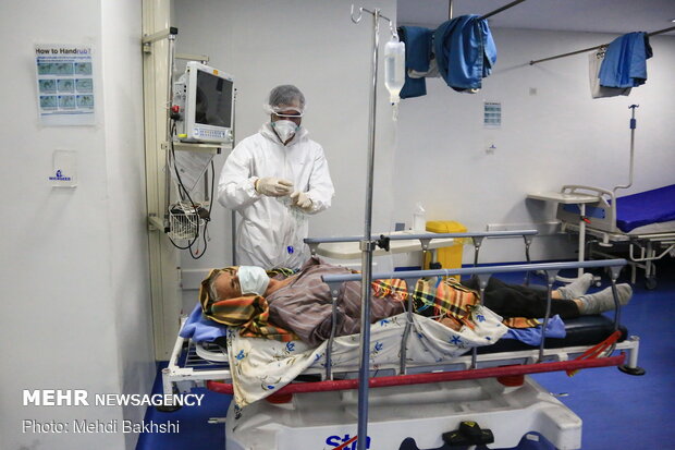 Volunteer forces in Qom hospitals on eve of New Year