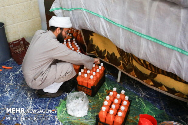 Volunteer forces in Qom hospitals on eve of New Year